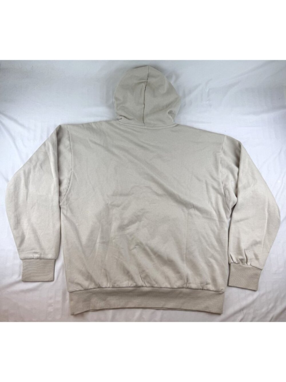 NWT Adidas Men's Essentials Big Logo Fleece Hoodie Size XL In Alumina/White - Picture 4 of 10